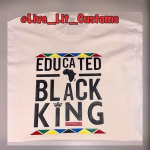 Educated black king T-Shirts